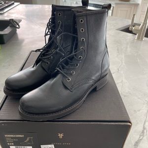 Frye Black Combat Boots